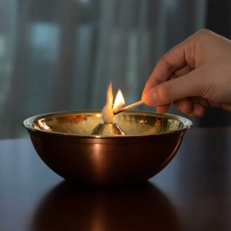 Akhand Copper and Brass Diya