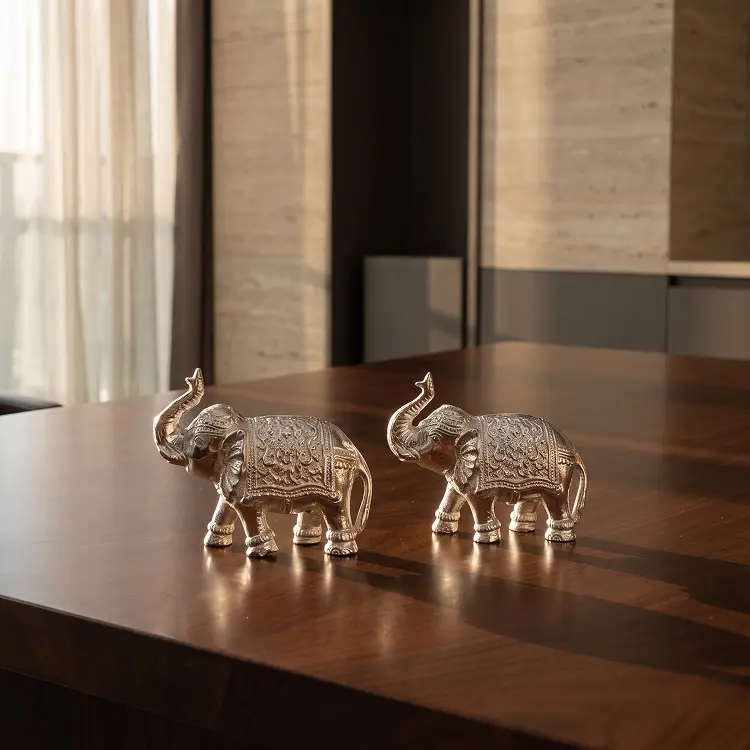 Gaj Silver Elephants