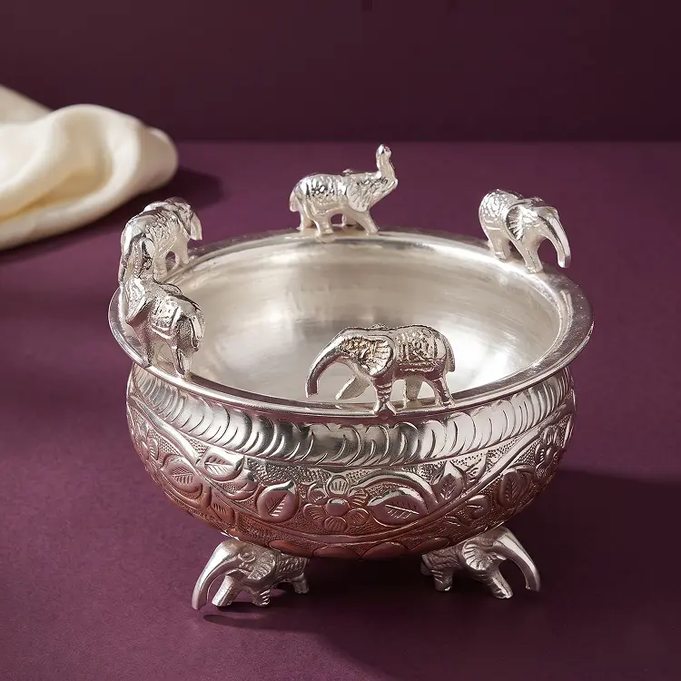 Gaj Silver Urli (Small)