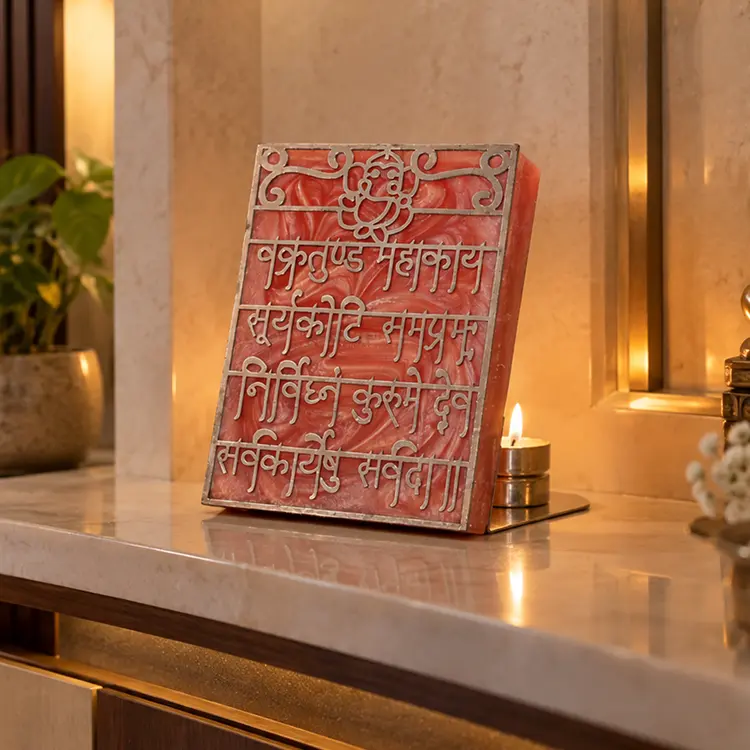 Ganesh Mantra Tealight Holder