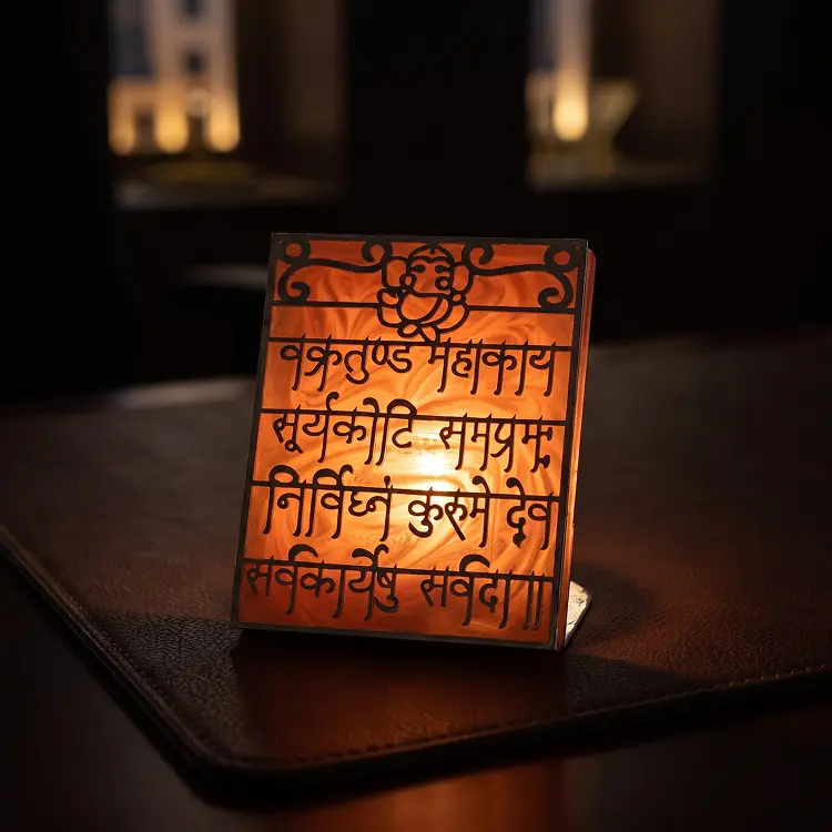 Ganesh Mantra Tealight Holder