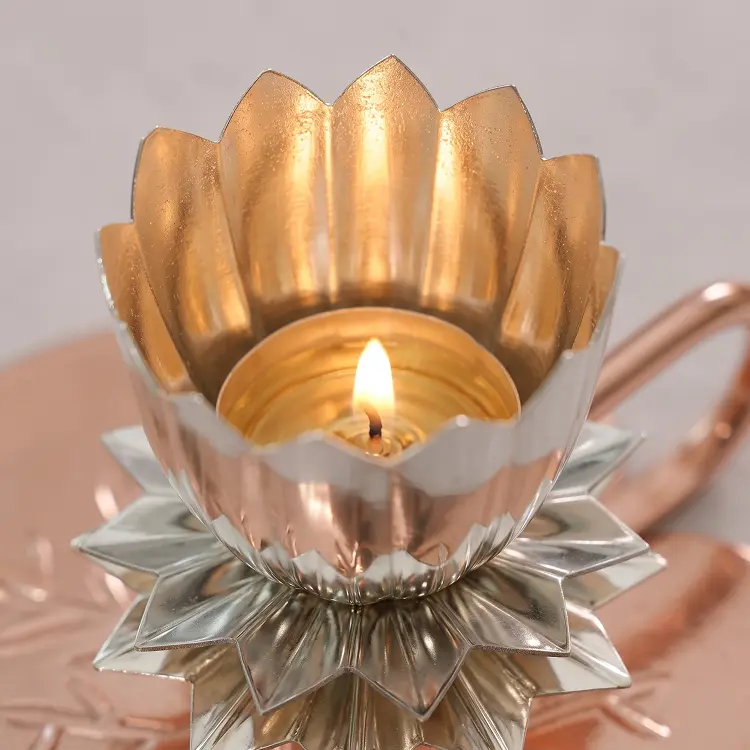 Lotus Silver Diya
