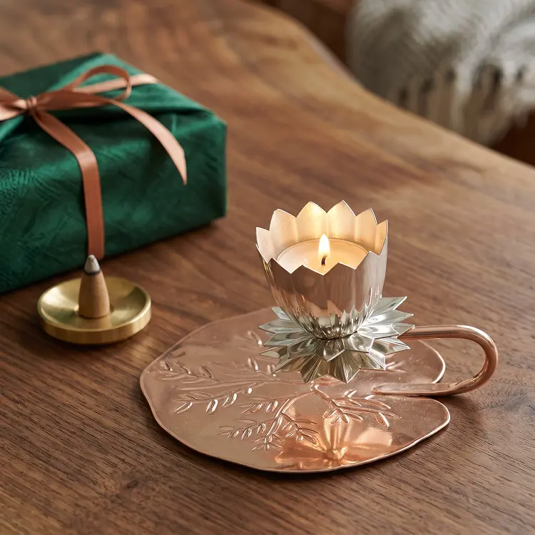 Lotus Silver Diya