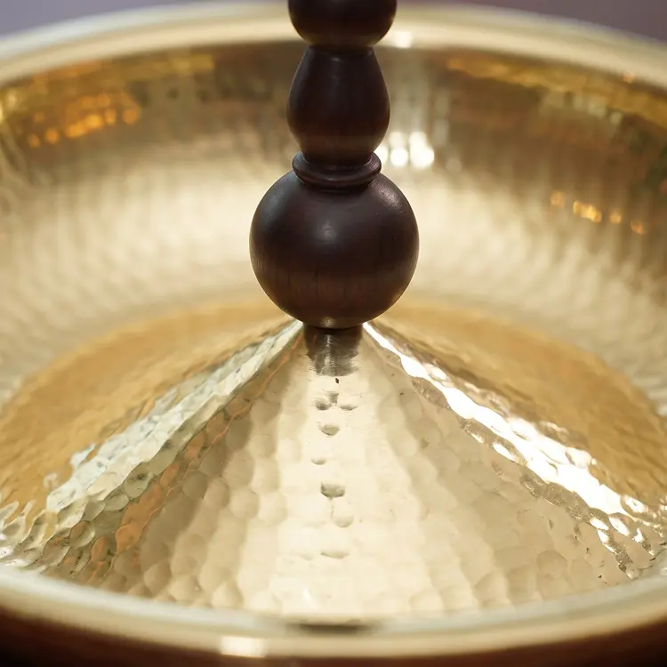 Minar Brass and Walnut Platter