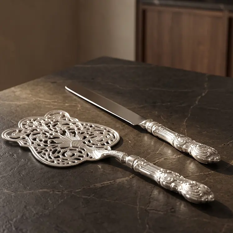 Royal Silver Cake Serving Set