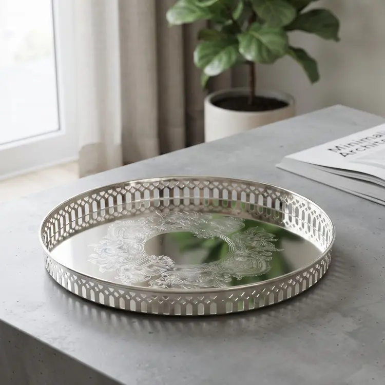 Zoya Silver Serving Tray