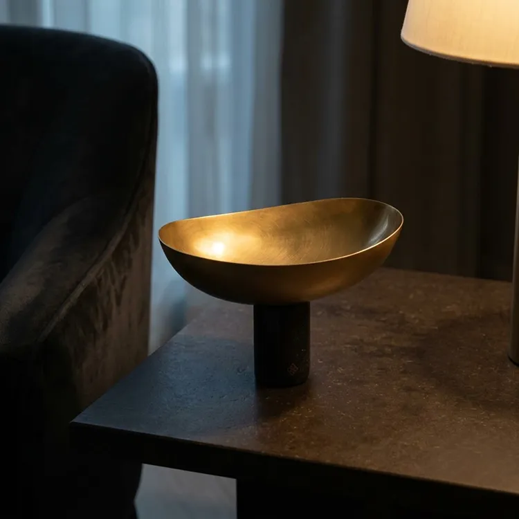 Aabha Brass and Marble Bowl