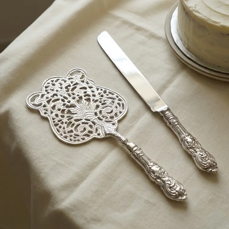 Royal Silver Cake Serving Set