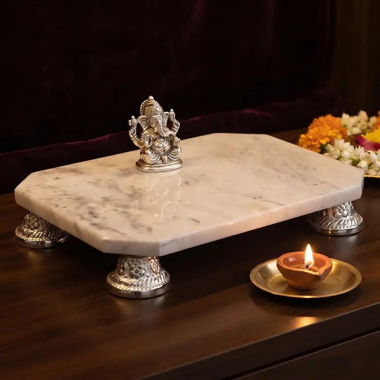 Shubh Marble Puja Chowki