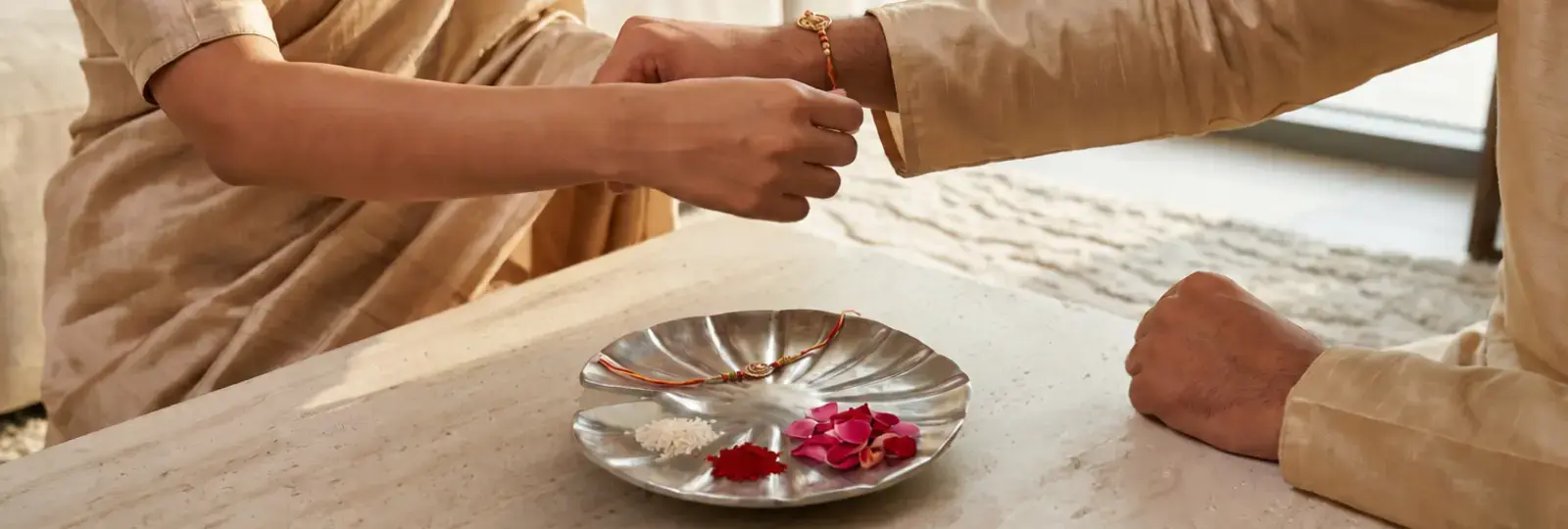 Lotus Plate handcrafted Raksha Bandhan gift in Dubai