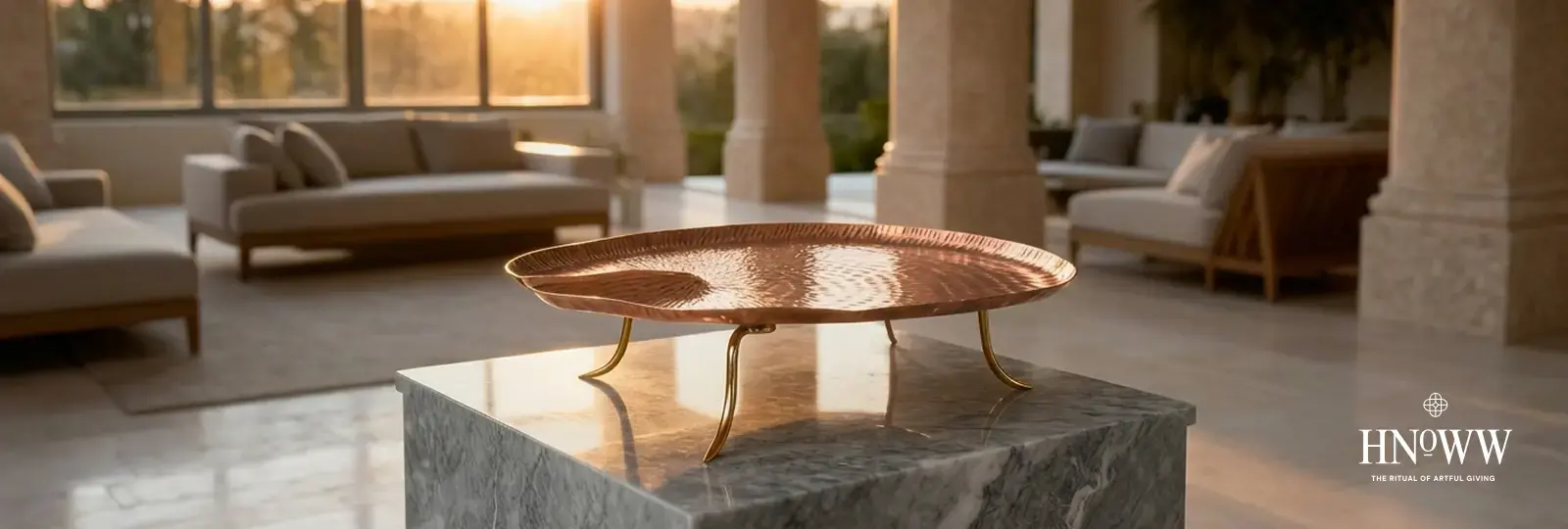 the copper surface home decor piece for luxury interiors